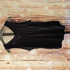 Women's Black Sleeveless Shirt Size 11-13
